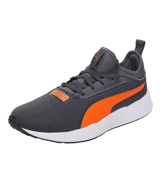 Puma Mens Noah Sneaker ( Asphalt-Vibrant Orange , 7 )
