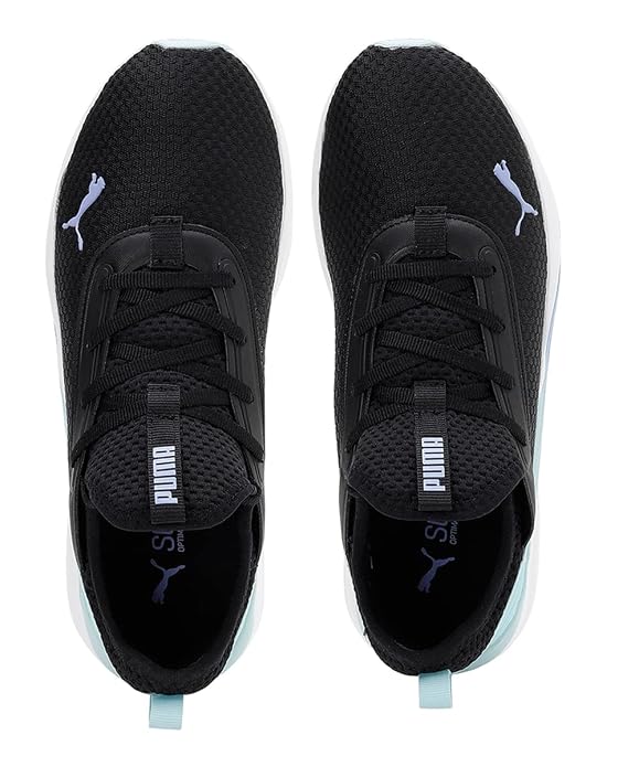 Puma Womens Softride Ruby Luxe WN's Black-Light Aqua Running Shoe - 3UK