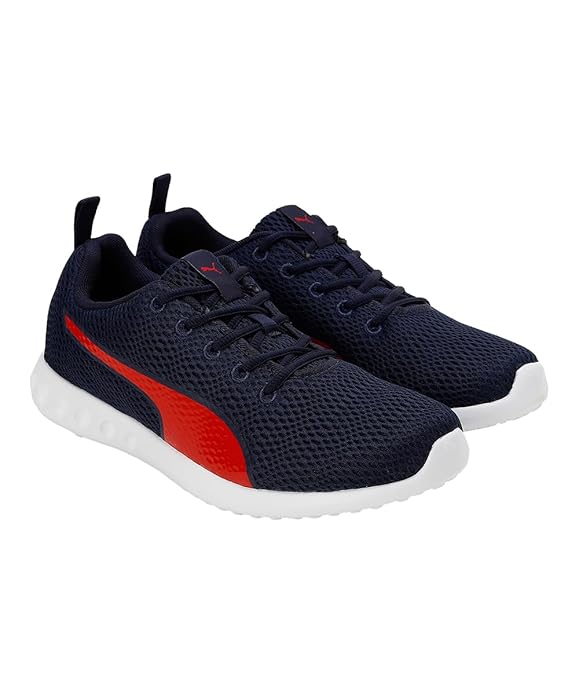Puma Men Dwane Idp Peacoat-High Risk Red Running Shoes-11UK