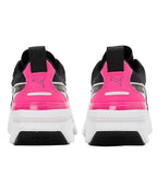PUMA Womens Kosmo Rider Tech Wns Black-Feather Gray Sneaker - 4UK