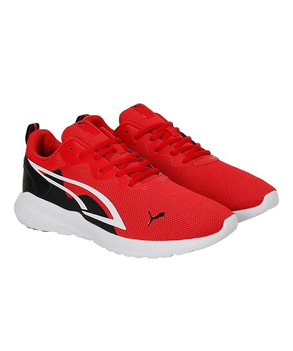 PUMA Unisex-Adult All-Day Active High Risk Red-White-Black Walking Shoe - 11 UK