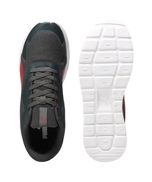 Puma Mens Wembley Dark Shadow-High Risk Red Sneaker- 6 UK