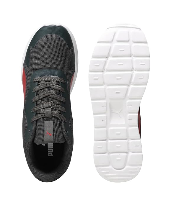 Puma Mens Wembley Dark Shadow-High Risk Red Sneaker - 10 UK