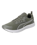 Puma Mens Lyrid Running Shoe (  Vetiver-White-Black , 7 )