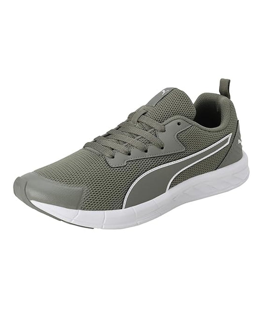 Puma Mens Lyrid Running Shoe (  Vetiver-White-Black , 7 )