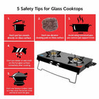 UCOOK JUNTO By United Ekta Engg. A Series XL Gas Stove With Glass Cooktop (2 Burners)