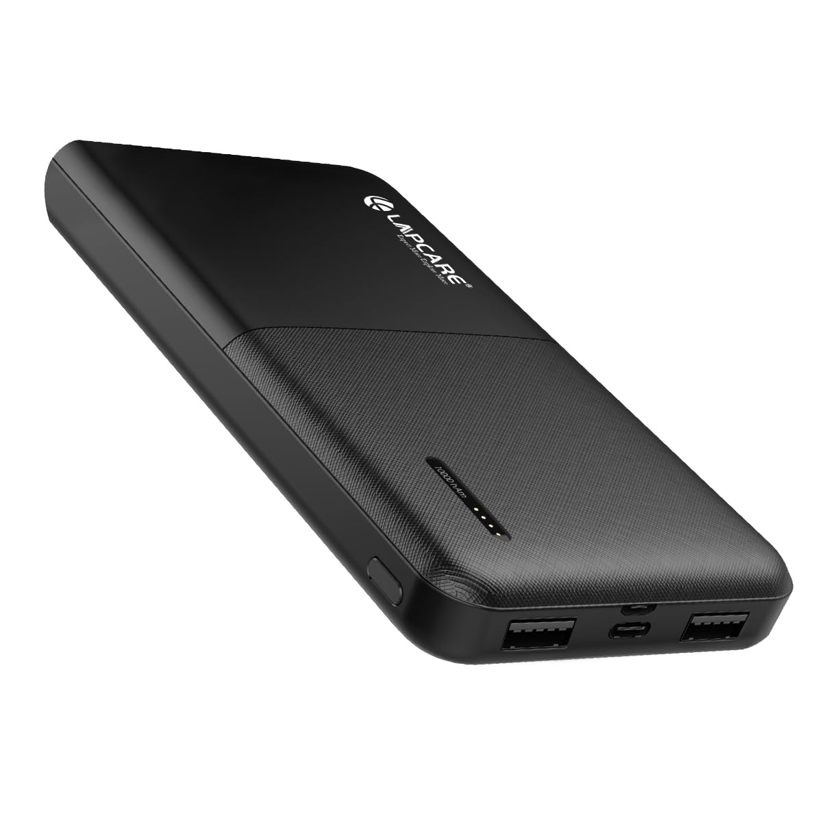 LAPCARE Bolt I 10000mAh Powerbank | 22.5W PD Fast Charging | Transparent Design | LED Indicator | Type C & Dual USB Ports | Dynamic Display |Smart Chip Protection | Low Power Consumption Made In India
