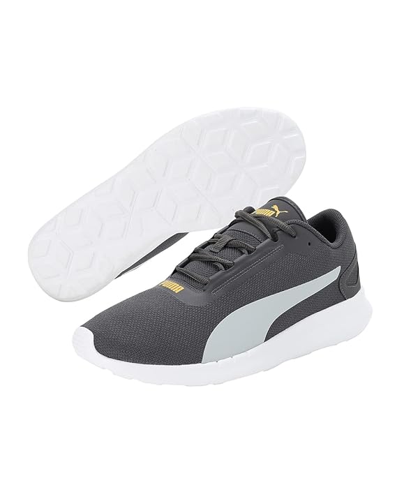 Puma Mens Volant, Asphalt-High Rise-Tangerine, Sneaker - 10UK