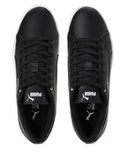 Puma Womens Smash WNS v2 Mono Black-Dark Shadow-White Sneaker - 3 UK