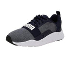 Puma Unisex-Kid Wired Knit Pre-School Peacoat-White Sneaker - 10UK