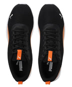 Puma Mens Fireball Black-Vibrant Orange-White Sneaker - 9UK