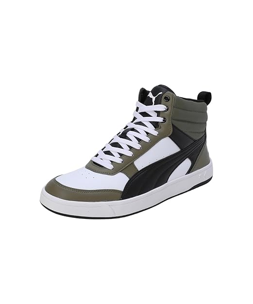 Puma Mens Vegas Burnt Olive-White-Black Sneaker UK-10 (39790003)