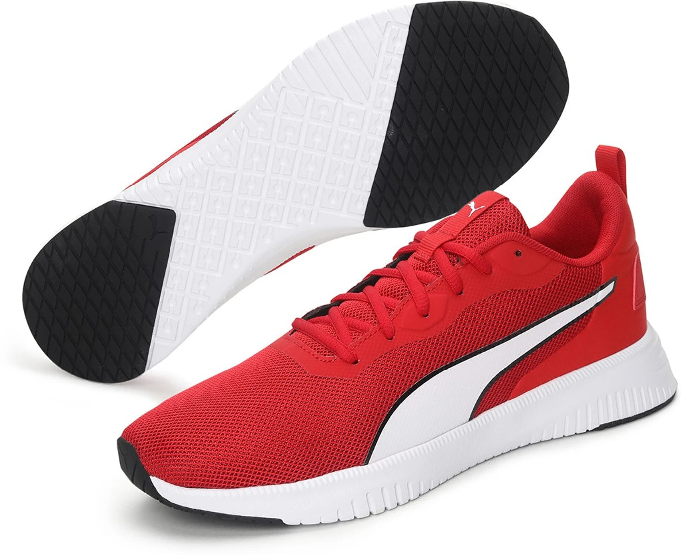 PUMA Flyer Flex Knit Sneakers For Men (Red , 8)