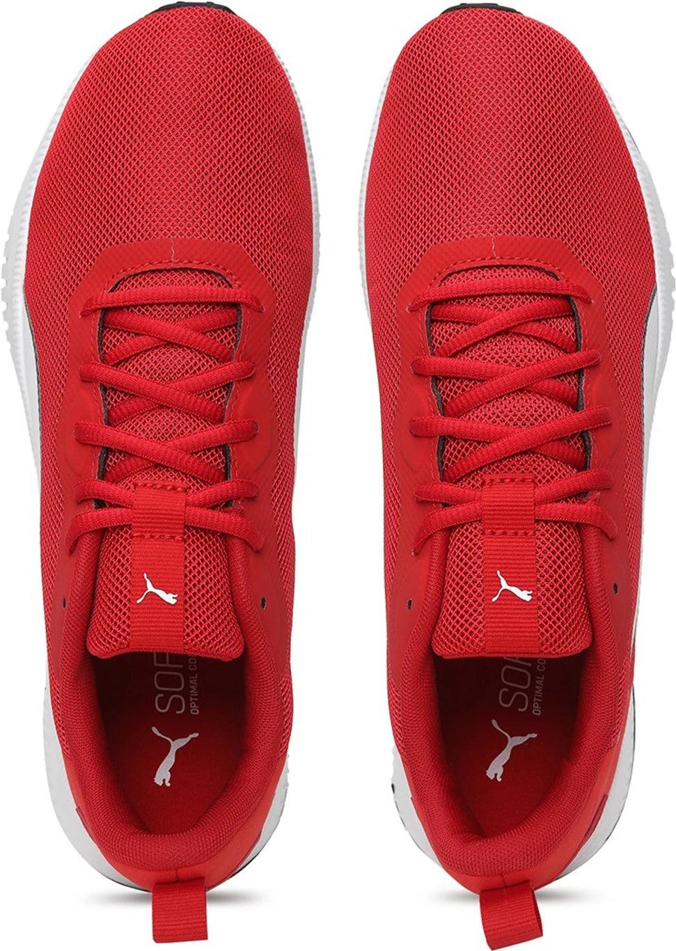 PUMA Flyer Flex Knit Sneakers For Men (Red , 8)