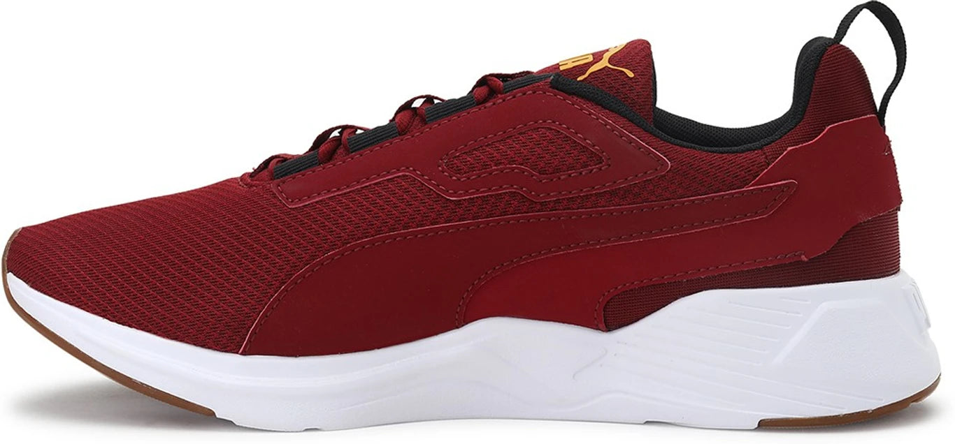 PUMA Training & Gym Shoes For Men (Intense Red-Saffron   , 11)