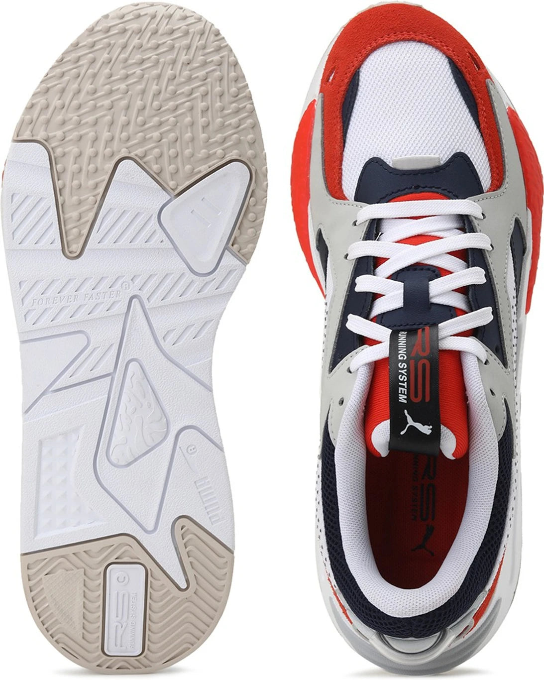 PUMA RS-Z College Sneakers For Men ( Grenadine-White , 3 UK )