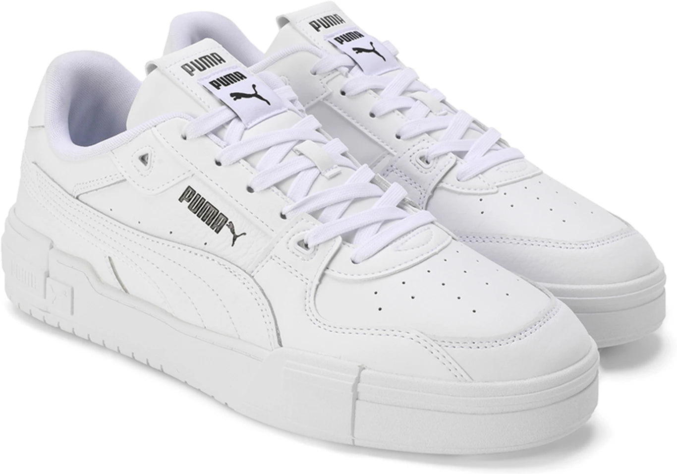 PUMA CA Pro Glitch lth Sneakers For Men (White , 7 UK)