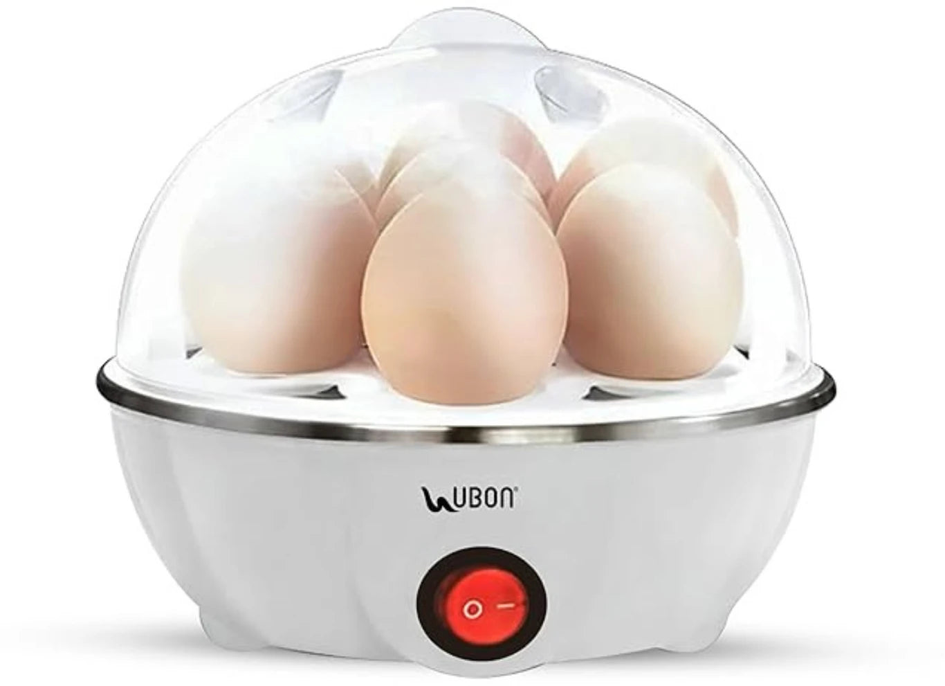 Ubon EB-2000 egg boiler with 3 Boiling Modes Automatic Operation with Overheat Protection Egg Cooker (White, 7 Eggs)