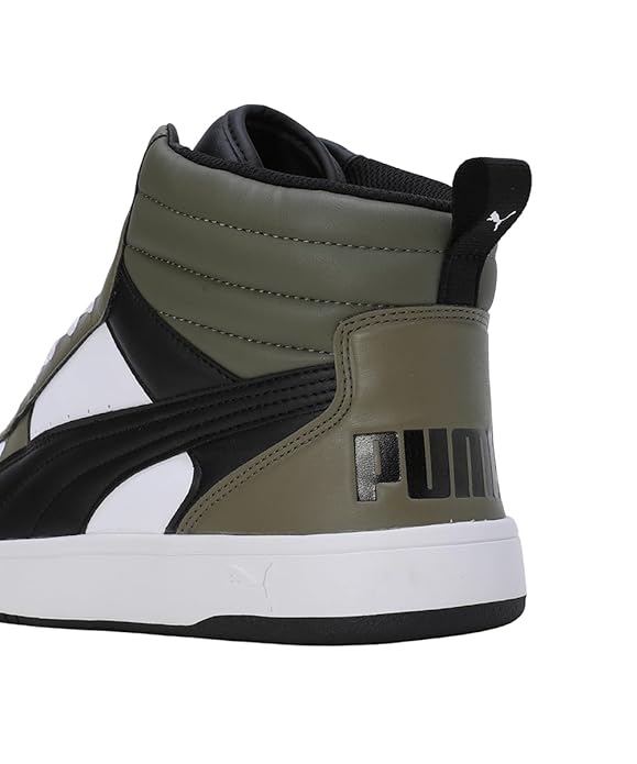 Puma Mens Vegas Burnt Olive-White-Black Sneaker UK-10 (39790003)