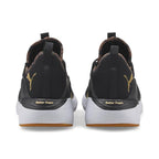 Puma Womens Better Foam Adore Safariglam Walking Shoe ( Black-Team Gold , 3 UK )