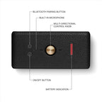 Marshall Smartchoice Emberton III Compact Portable Bluetooth Speaker with 32+ Hours of Playtime, (360° Sound), Dust & Waterproof (IP67) – Black & Brass.