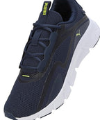 Puma Unisex-Adult FlexFocus Lite Club Navy-Lime Pow Running Shoe - 6 UK
