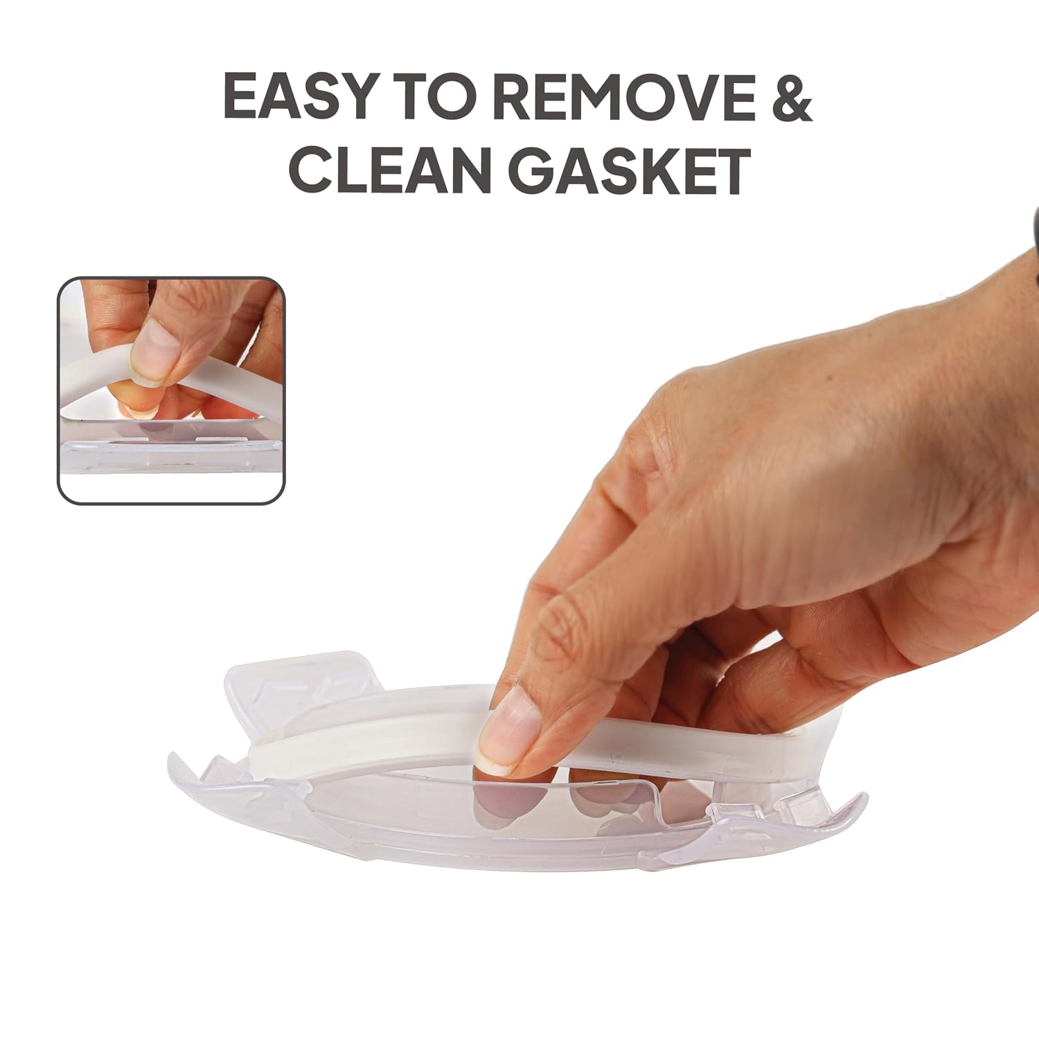 CELLO Royale Glass Lunch Box Set of 3 Pcs with Jacket, Clear | Microwave & Dishwasher Safe 3 x 320ml Square Glass Containers |Leadfree, Leakproof, Airtight Clip Lock Lid Tiffin Box For Office & Travel