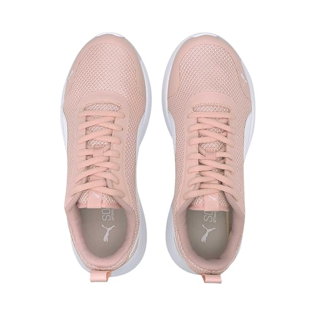 PUMA Unisex's Flex Renew Peachskin White Running Shoe, Peachskin-Puma White- 6 UK