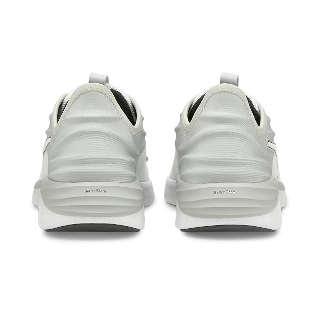 Puma Mens Better Foam Emerge 3D White-Gray Violet-Black Running Shoe - 10 UK