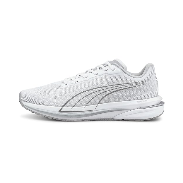 Puma Womens Velocity Nitro CoolAdapt WNS White-Silver Running Shoe - 3.5 UK