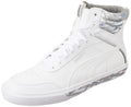 Puma Unisex Charm Sneaker, Puma White-Silver-Quarry, 9