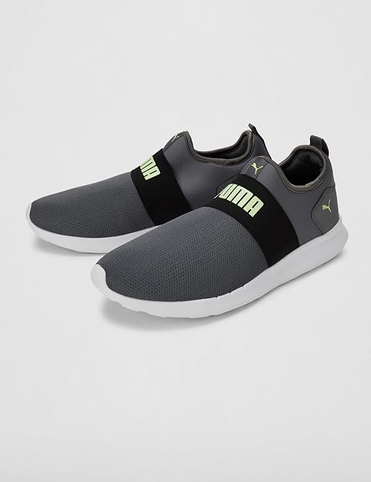 Puma Unisex-Adult Tronic Slip On Castlerock-Black-Fizzy Apple Sneaker - 11 UK