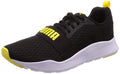 Puma Unisex Adult Wired Black-Blazing Yellow Sneakers-7 UK