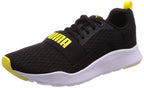 Puma Unisex Adult Wired Black-Blazing Yellow Sneakers-7 UK