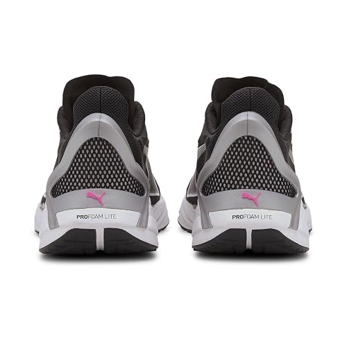 Puma womens UltraRide Wn's Puma Black-Metallic Silver Walking Shoe- 3 UK