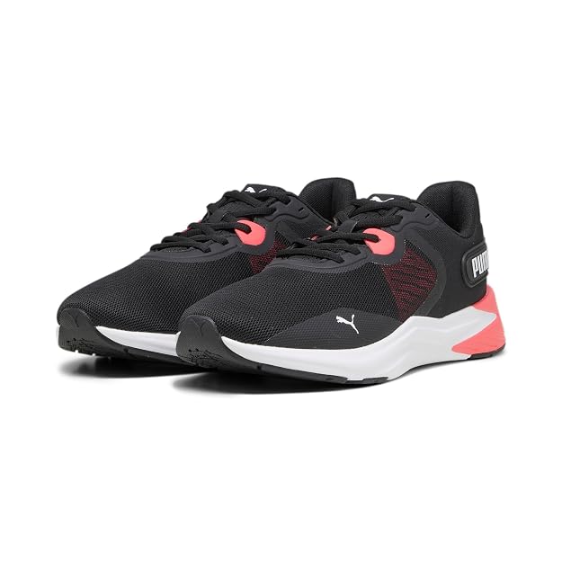Puma Unisex-Adult Disperse XT 3 Black-Fire Orchid-White Training Shoe - 4 UK