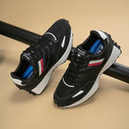 Red Tape Casual Sneaker Shoes for Men | Elegantly Rounded Front, Soothing Insole & Impact-Resistant Comfort_Black 9 UK