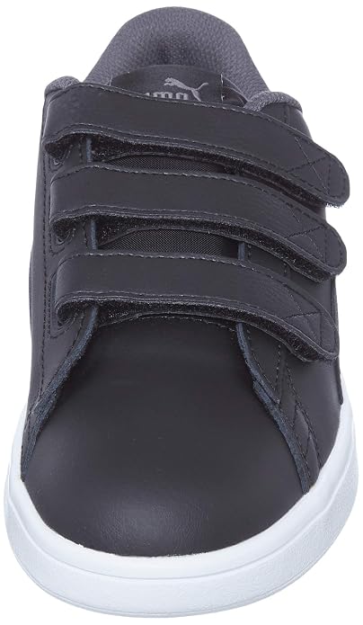 Puma Unisex Adult Smash v2 V Pu Black-Castlerock White Low Boot-7 UK