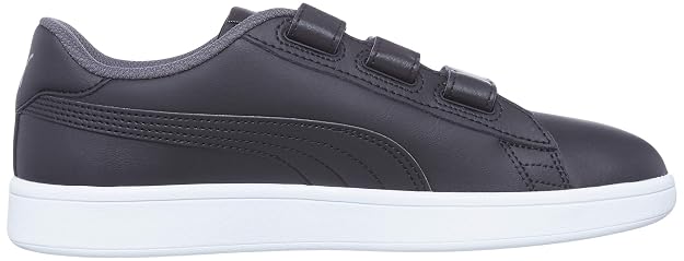 Puma Unisex Adult Smash v2 V Pu Black-Castlerock White Low Boot-7 UK