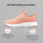Puma Womens Softride Sophia Slip-On WN's Rosette-Rose Gold Walking Shoe - 3 UK