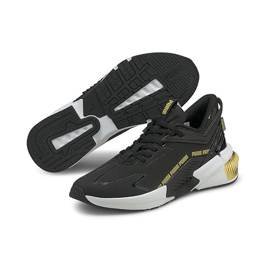Puma Women Provoke XT FTR Moto Training Shoe ( Black-Team Gold , 4 )