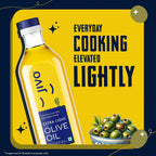 Jivo Extra Light Olive Oil 1 Litre | Imported from Spain | Versatile Olive Oil for Indian Cooking| High in MUFA with Balanced Omega-3 & 6 | Zero Trans Fat & Cholesterol | Light Oil for Marinating, Mild- and High-Heat Cooking