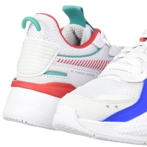 Puma Unisex-Adult RS-X Toys White-High Risk Red Sneaker - 4 UK