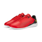 Puma Unisex-Adult Ferrari Drift Cat Decima Rosso Corsa-White-Black Sneaker - 8UK