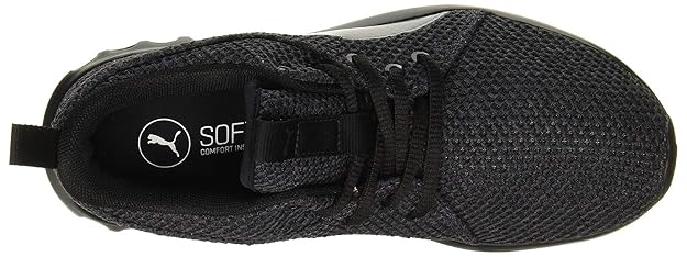 Puma Unisex-Child Carson 2 Knit Idp Running Shoes (Periscope Black Grey , 4 )