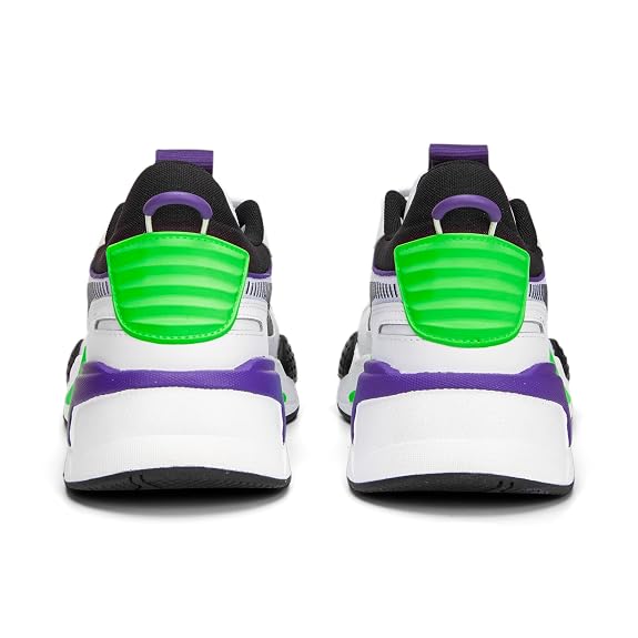 Puma Unisex-Adult RS-X Geek White-Fizzy Lime Sneaker - 4UK