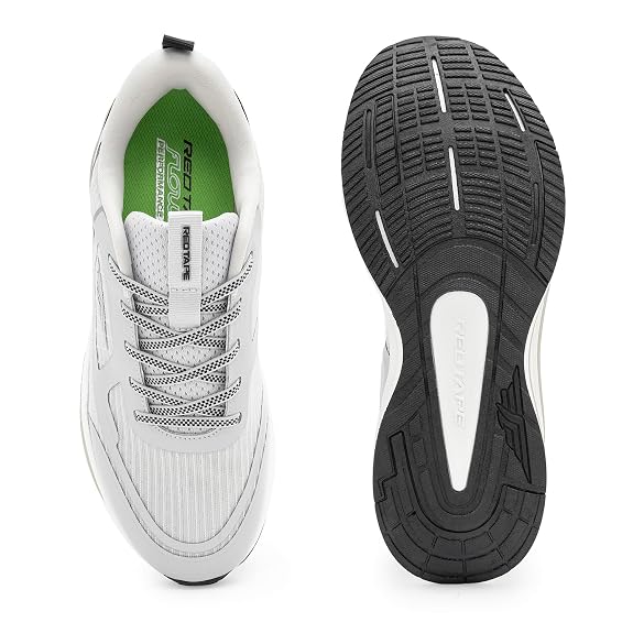 Red Tape Athleisure Shoes for Men | Cultured Round-Toe Shape & Cushioning Technology Grey/Black 9 UK