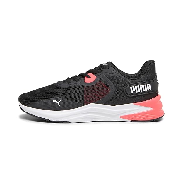 Puma Unisex-Adult Disperse XT 3 Black-Fire Orchid-White Training Shoe - 4 UK