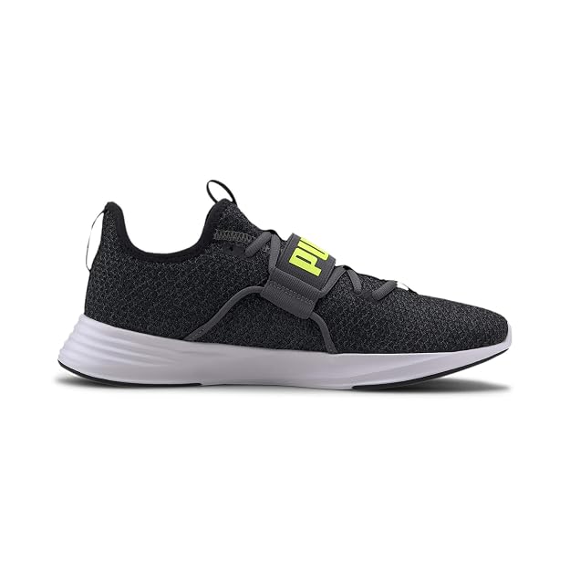 Puma Men's Persist XT Knit Castlerock-Yellow Alert Closed Shoe-10 Kids UK