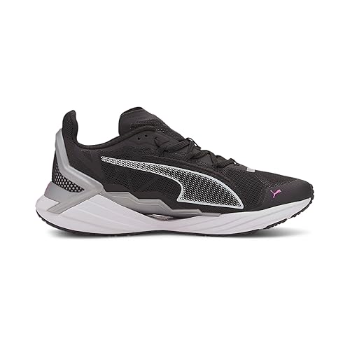 Puma womens UltraRide Wn's Puma Black-Metallic Silver Walking Shoe- 3 UK
